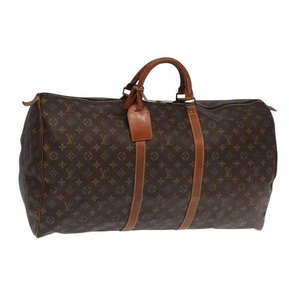 LOUIS VUITTON Monogram Keepall 60 Boston Bag M41422 LV Auth - Picture 1 of 16